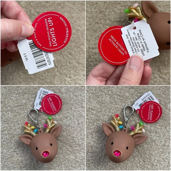 Bath & Body Works Light-Up Holiday Reindeer PocketBac Holder - Picture 14 of 16